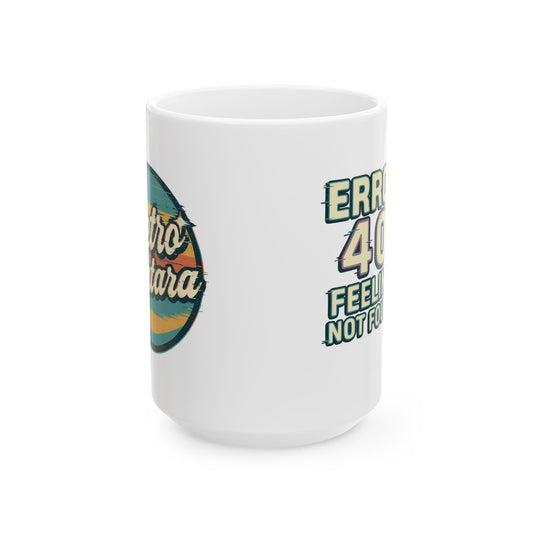 Whimsical Ceramic Mug, Funny Coffee Cup, Retro Gift for Tea Lovers, Unique Kitchen Decor, Perfect for Birthdays and Relaxing Moments