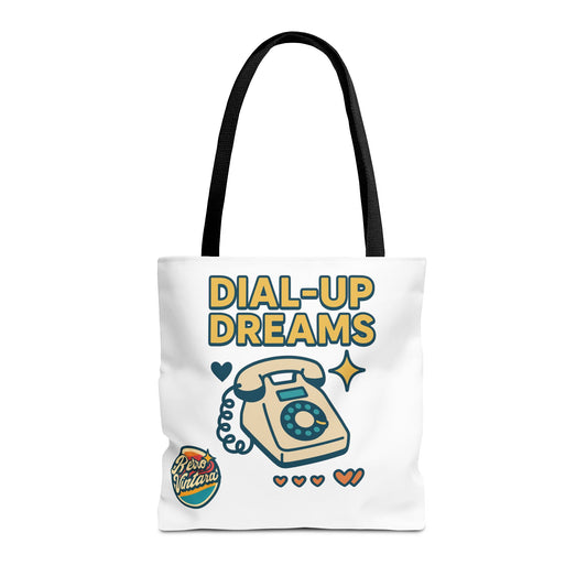 Pixel Tote Bag - Dial-Up Dreams™ Retro Design for Nostalgic Souls