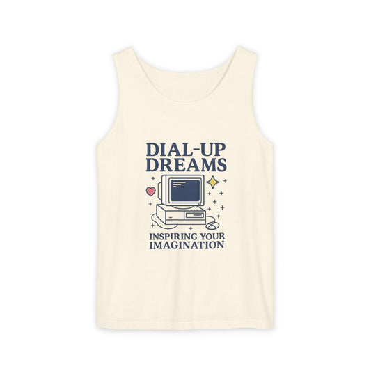 Tank Top - Dial-Up Dreams™ Retro Tank, OFFLINE & Unbothered Design