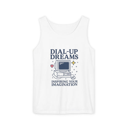 Tank Top - Dial-Up Dreams™ Retro Tank, OFFLINE & Unbothered Design