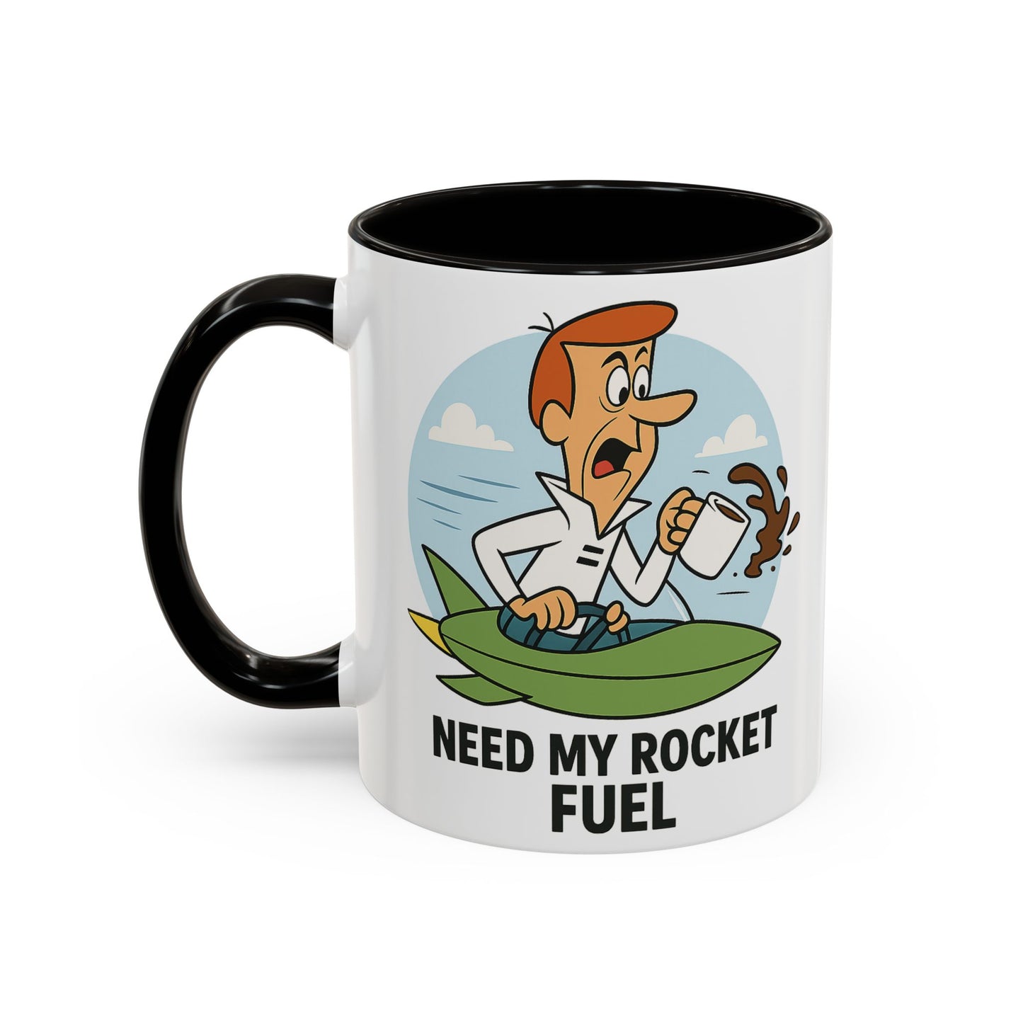 Need My Rocket Fuel | George Jetson Coffee Mug