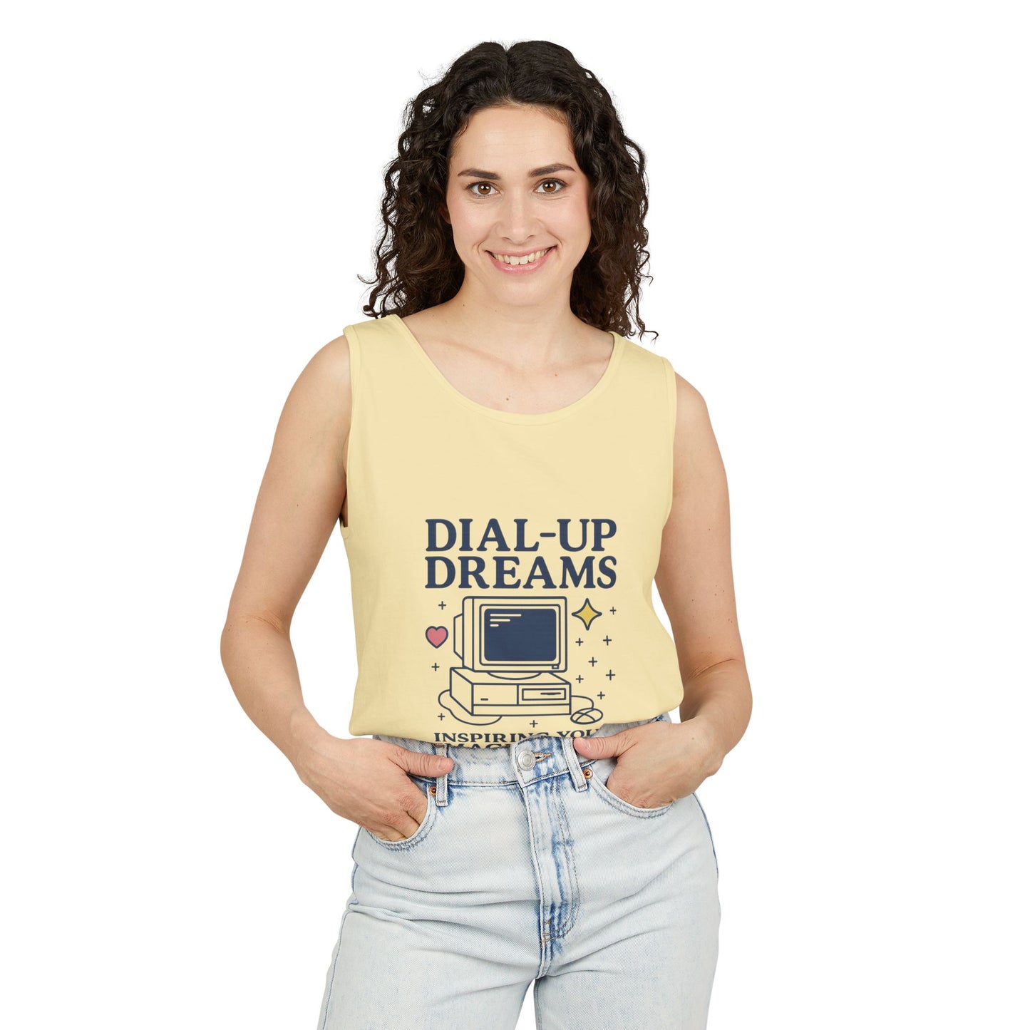 Tank Top - Dial-Up Dreams™ Retro Tank, OFFLINE & Unbothered Design