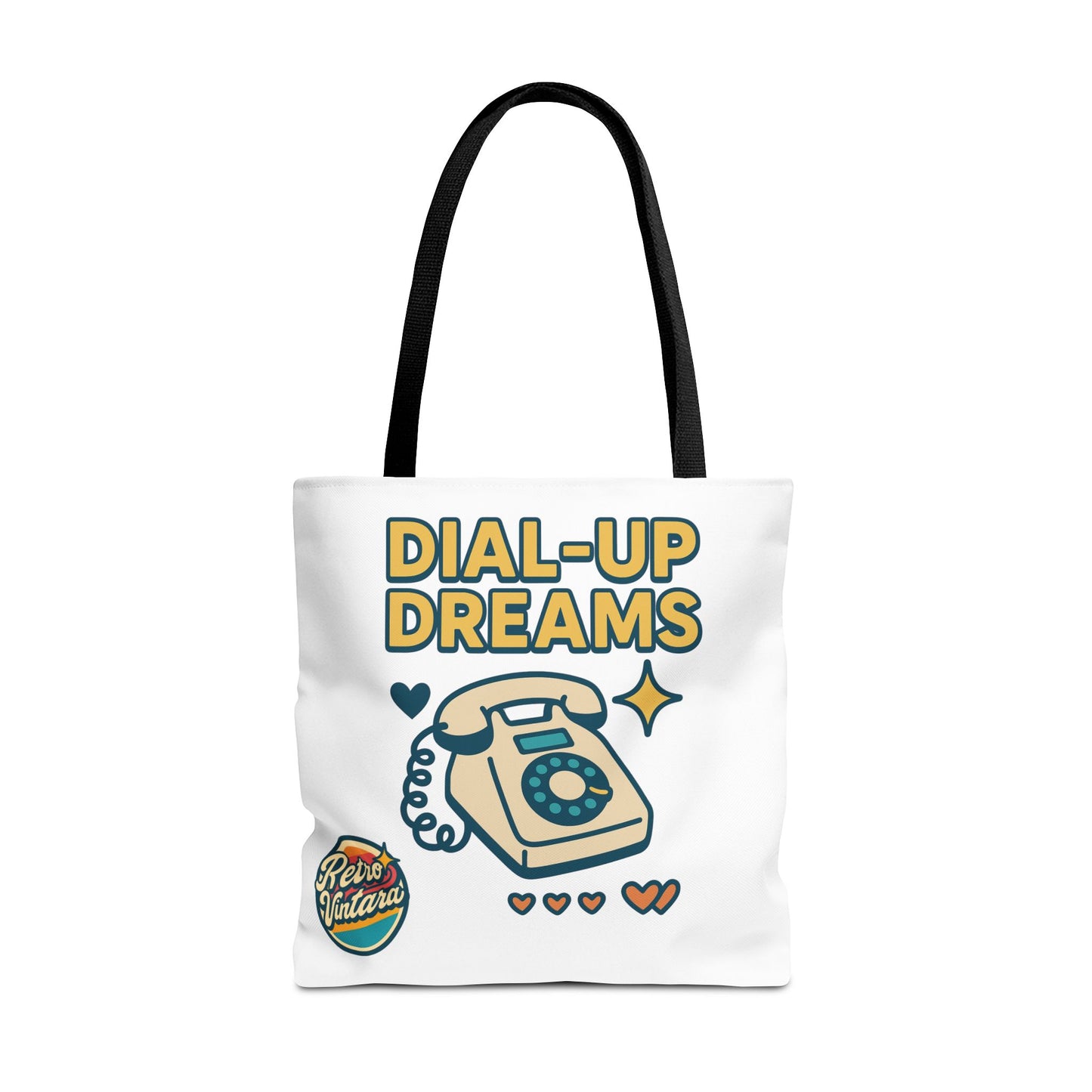 Pixel Tote Bag - Dial-Up Dreams™ Retro Design for Nostalgic Souls
