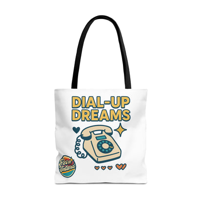 Pixel Tote Bag - Dial-Up Dreams™ Retro Design for Nostalgic Souls