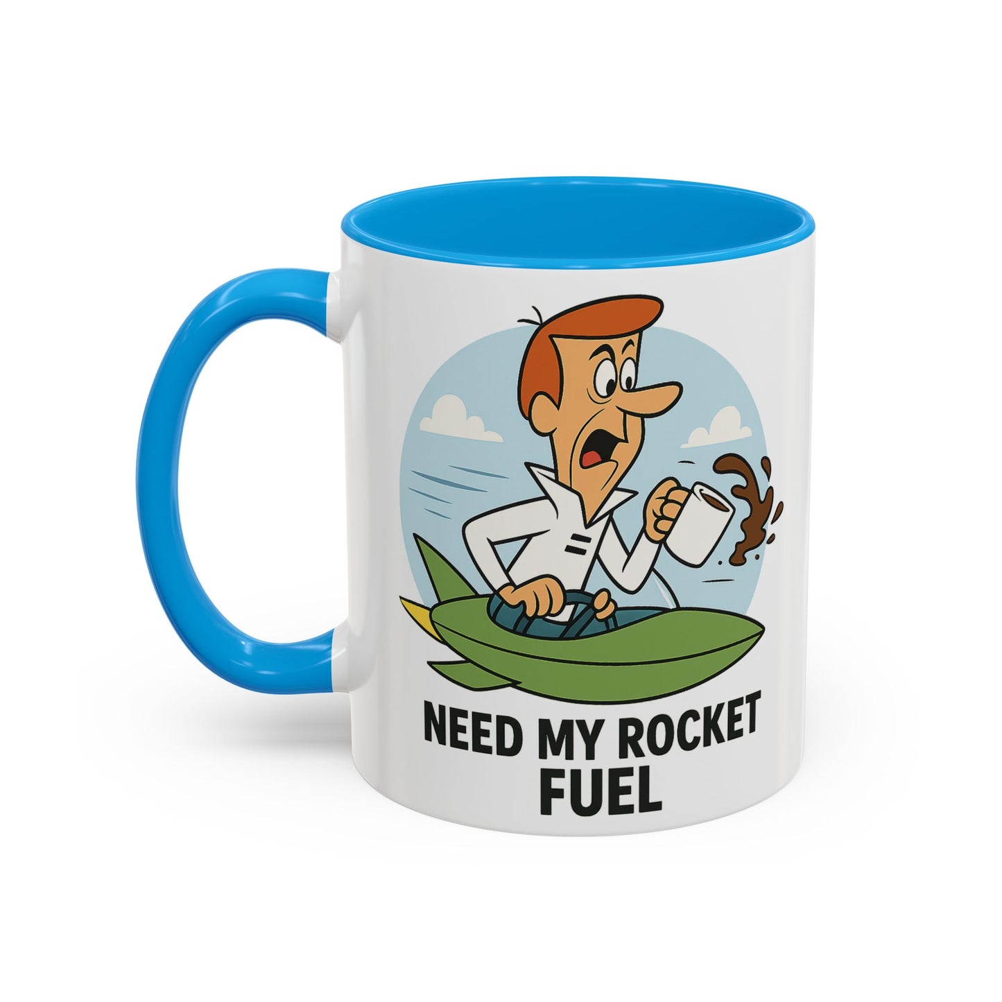 Need My Rocket Fuel | George Jetson Coffee Mug