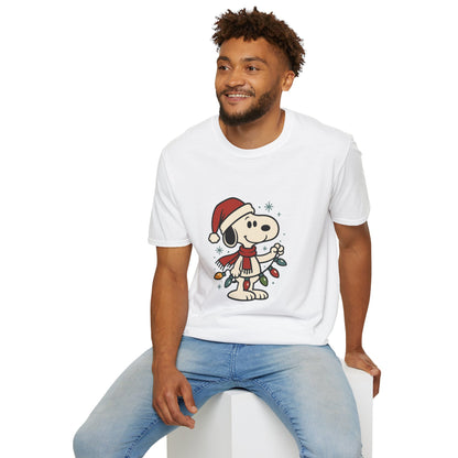 Snoopy — Holiday Lights Tee 🎄🐾