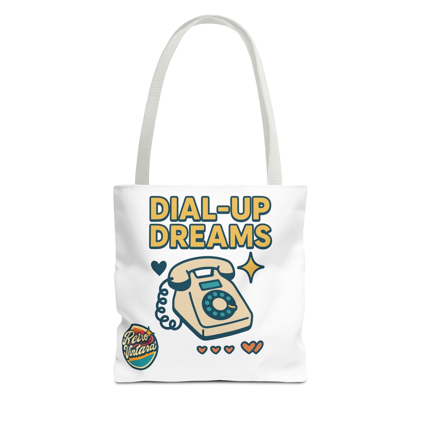 Pixel Tote Bag - Dial-Up Dreams™ Retro Design for Nostalgic Souls