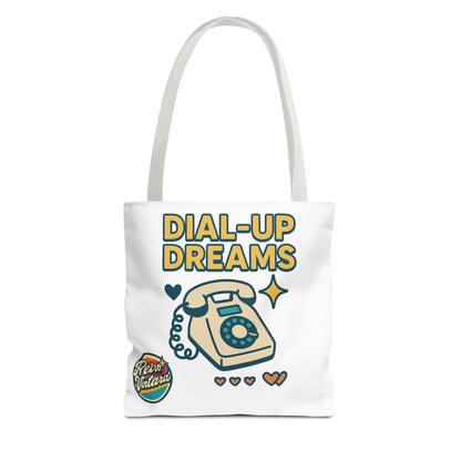 Pixel Tote Bag - Dial-Up Dreams™ Retro Design for Nostalgic Souls