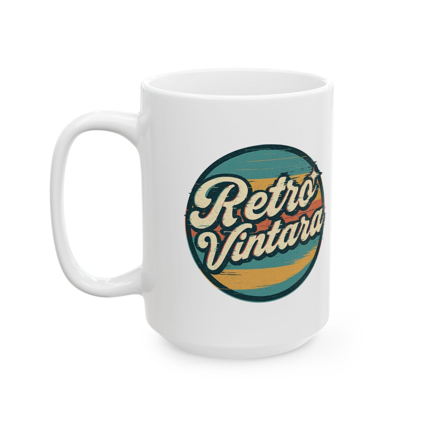 Whimsical Ceramic Mug, Funny Coffee Cup, Retro Gift for Tea Lovers, Unique Kitchen Decor, Perfect for Birthdays and Relaxing Moments