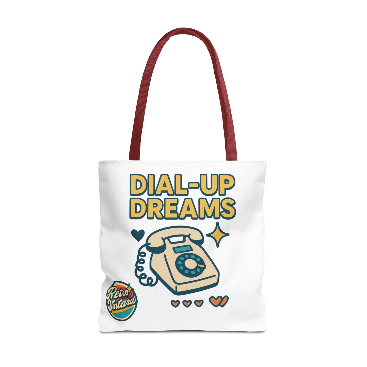 Pixel Tote Bag - Dial-Up Dreams™ Retro Design for Nostalgic Souls