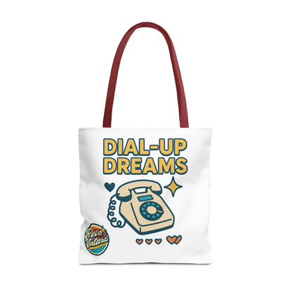 Pixel Tote Bag - Dial-Up Dreams™ Retro Design for Nostalgic Souls
