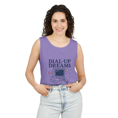 Tank Top - Dial-Up Dreams™ Retro Tank, OFFLINE & Unbothered Design
