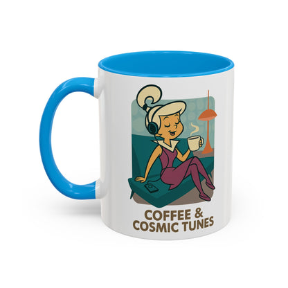 Judy Jetson Coffee Mug – “Coffee & Cosmic Tunes”
