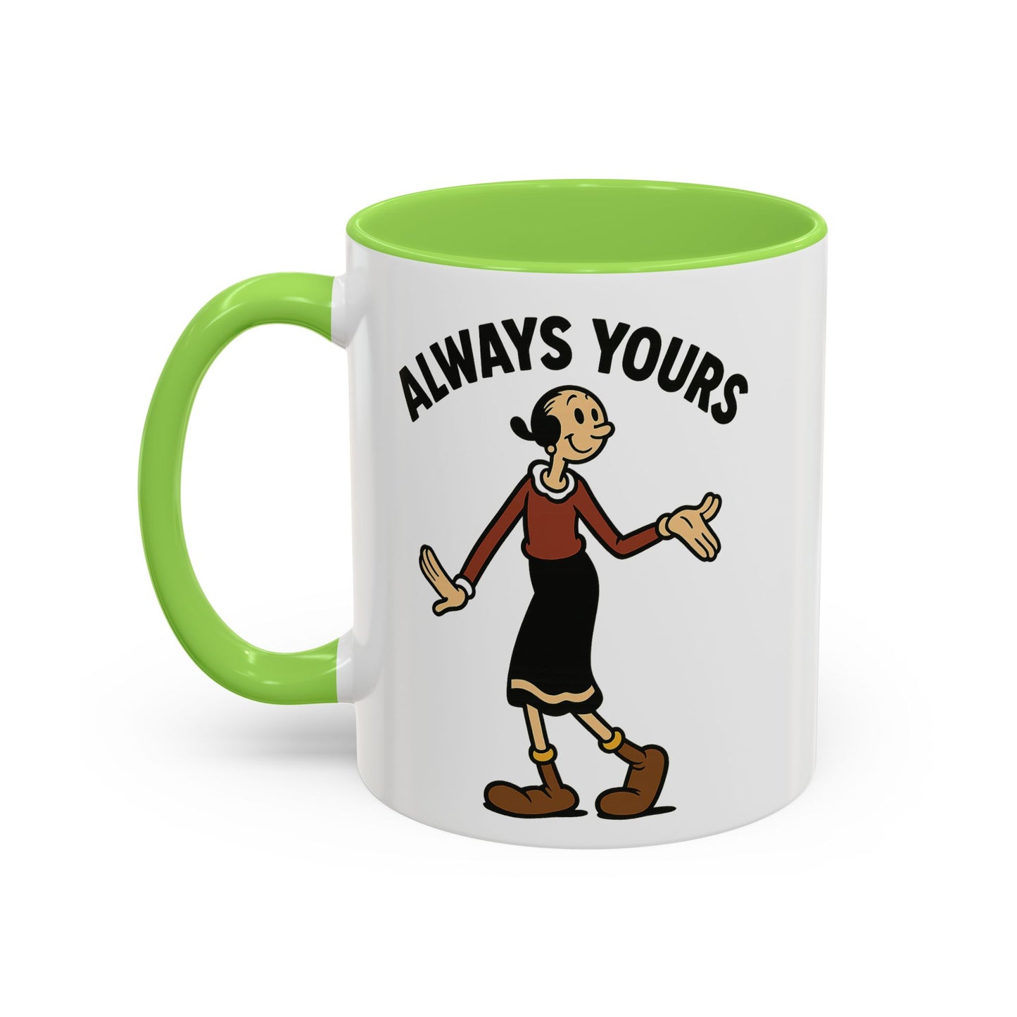 Olive Oyl Retro Mug – “Always Yours” Classic