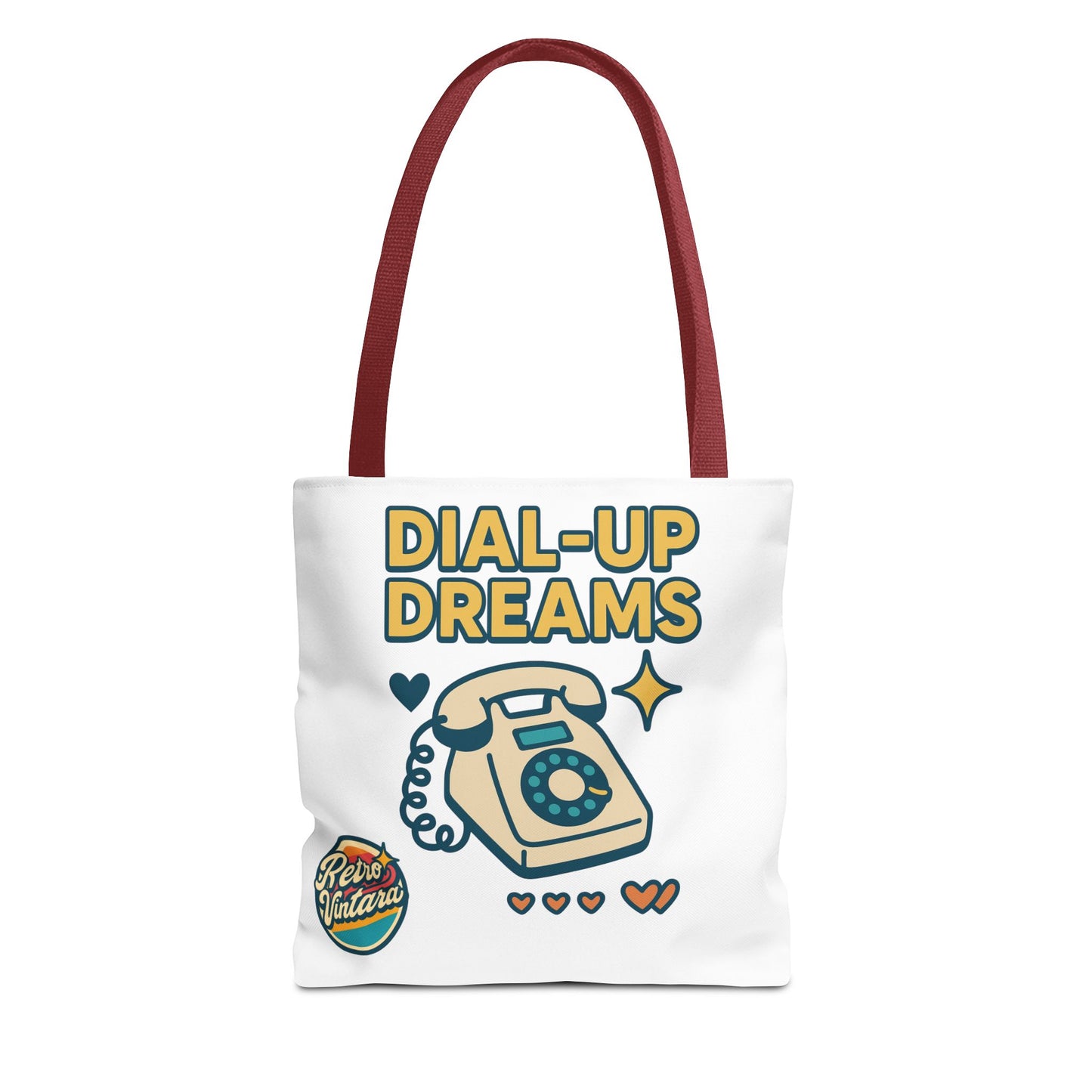 Pixel Tote Bag - Dial-Up Dreams™ Retro Design for Nostalgic Souls