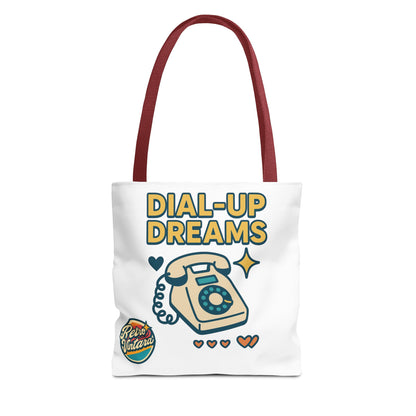 Pixel Tote Bag - Dial-Up Dreams™ Retro Design for Nostalgic Souls