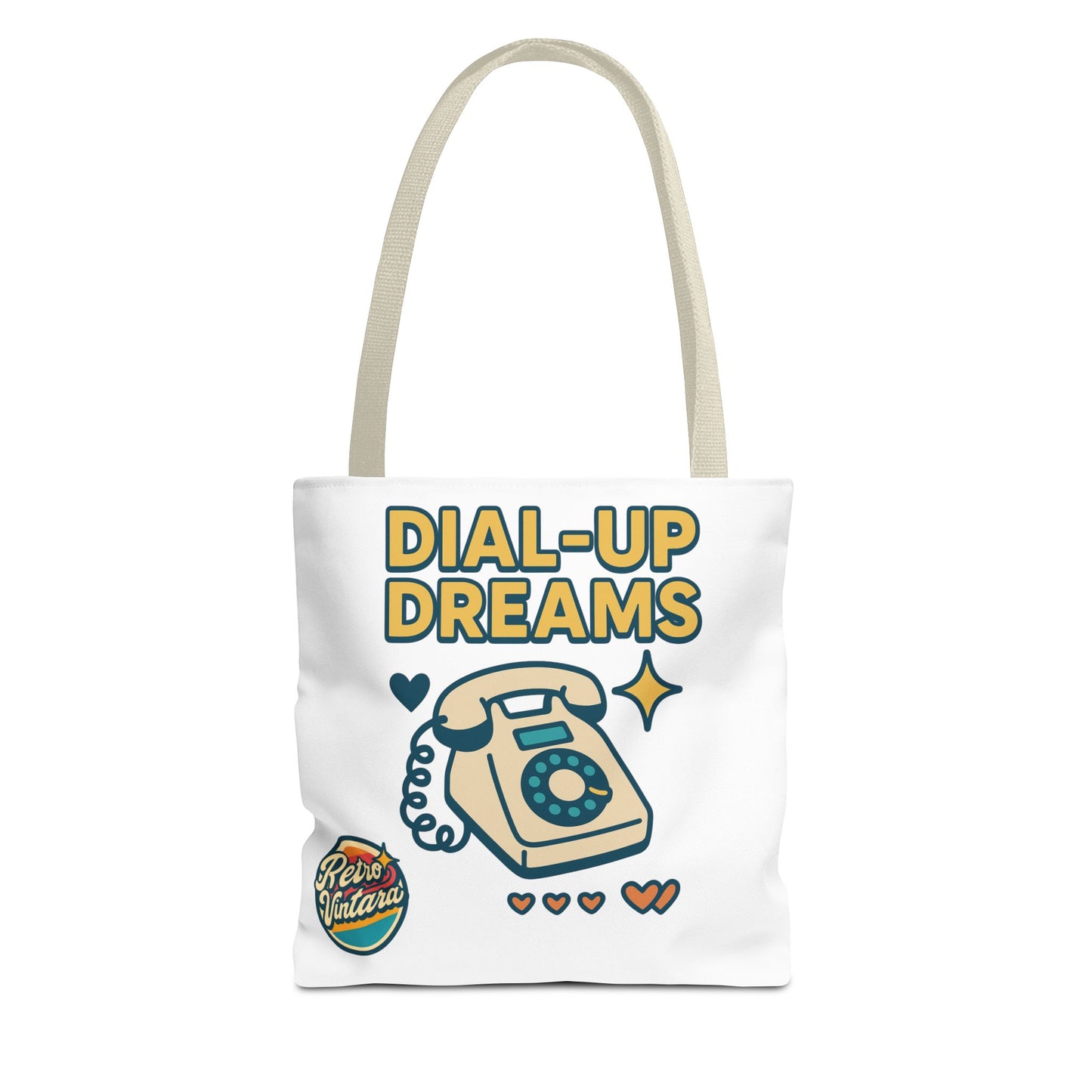 Pixel Tote Bag - Dial-Up Dreams™ Retro Design for Nostalgic Souls