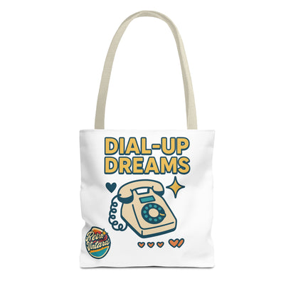 Pixel Tote Bag - Dial-Up Dreams™ Retro Design for Nostalgic Souls