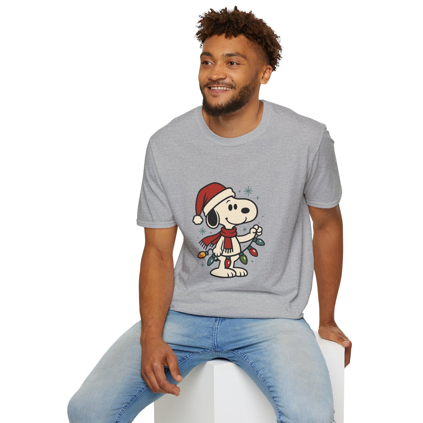 Snoopy — Holiday Lights Tee 🎄🐾