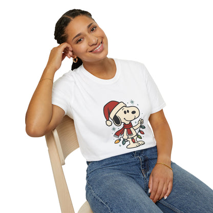 Snoopy — Holiday Lights Tee 🎄🐾