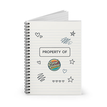 Retro-Inspired Spiral Notebook for Creative Souls, Perfect for Journaling, Back to School, or Gift