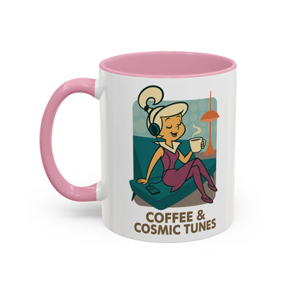 Judy Jetson Coffee Mug – “Coffee & Cosmic Tunes”