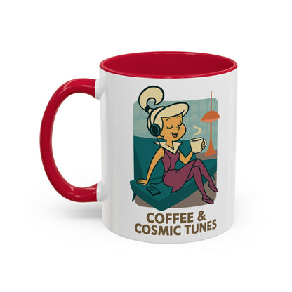 Judy Jetson Coffee Mug – “Coffee & Cosmic Tunes”