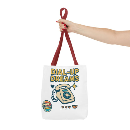 Pixel Tote Bag - Dial-Up Dreams™ Retro Design for Nostalgic Souls