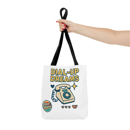 Pixel Tote Bag - Dial-Up Dreams™ Retro Design for Nostalgic Souls