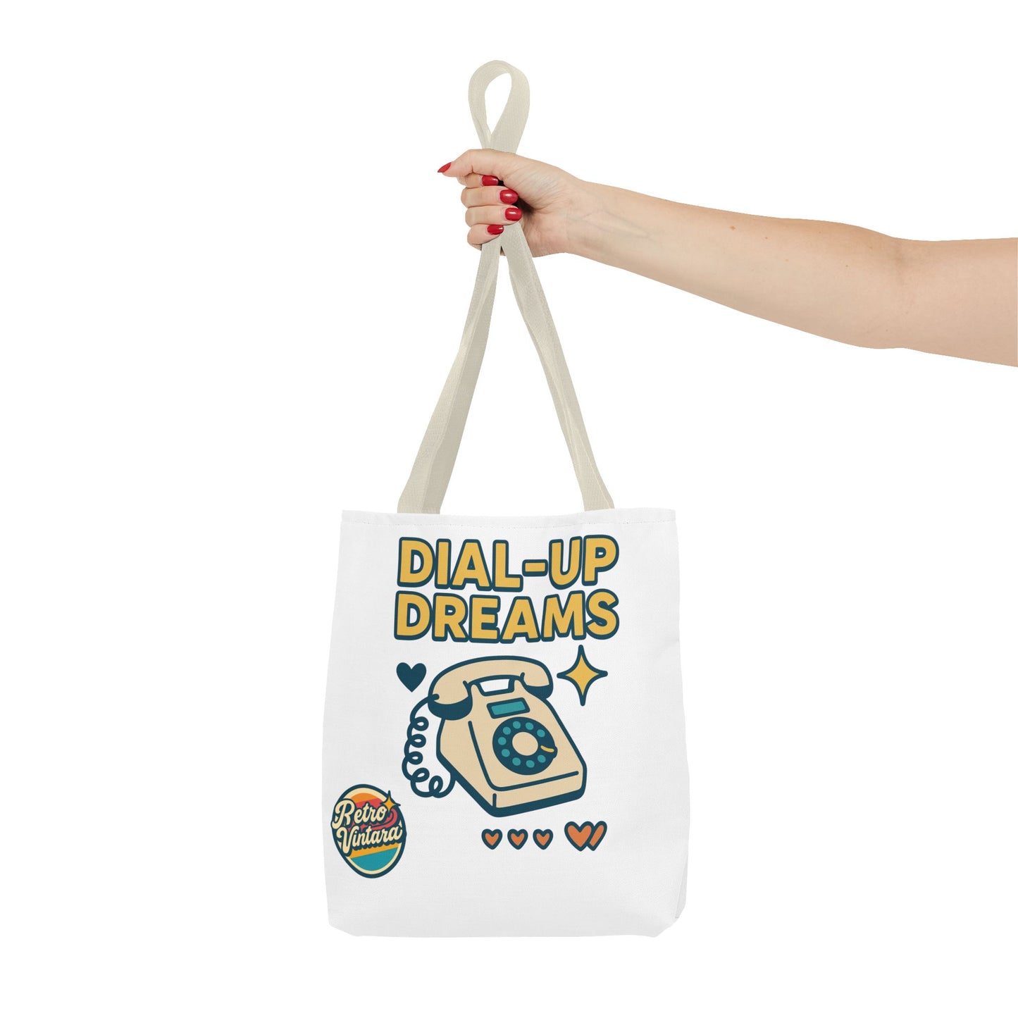 Pixel Tote Bag - Dial-Up Dreams™ Retro Design for Nostalgic Souls