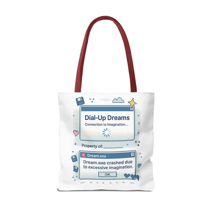 Pixel Tote Bag - Dial-Up Dreams™ Retro Design for Nostalgic Souls