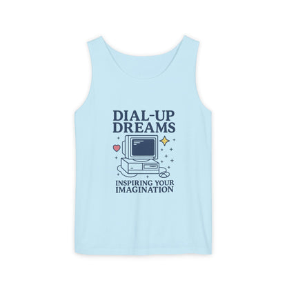 Tank Top - Dial-Up Dreams™ Retro Tank, OFFLINE & Unbothered Design