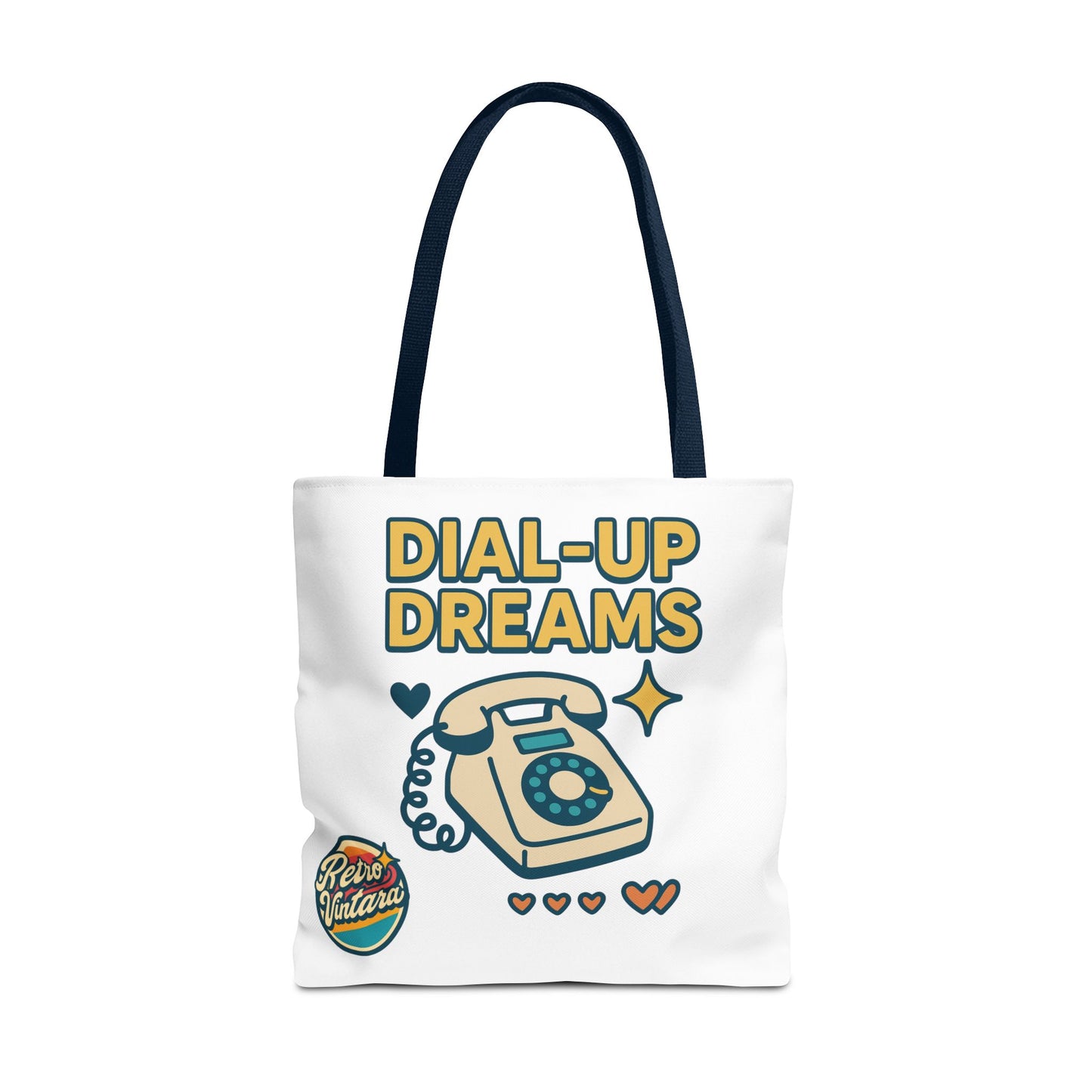 Pixel Tote Bag - Dial-Up Dreams™ Retro Design for Nostalgic Souls