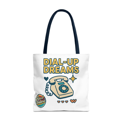 Pixel Tote Bag - Dial-Up Dreams™ Retro Design for Nostalgic Souls