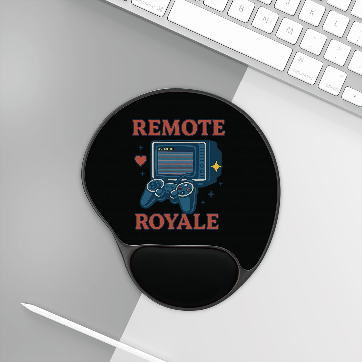 🖱️Remote Royale™ Retro Gamer Mouse Pad (Ergonomic Edition)