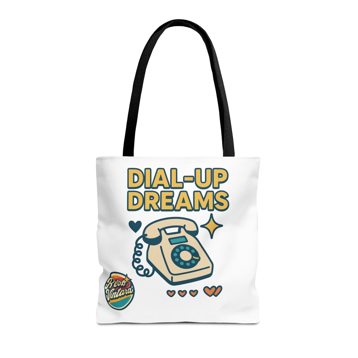 Pixel Tote Bag - Dial-Up Dreams™ Retro Design for Nostalgic Souls