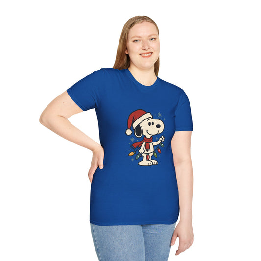 Snoopy — Holiday Lights Tee 🎄🐾