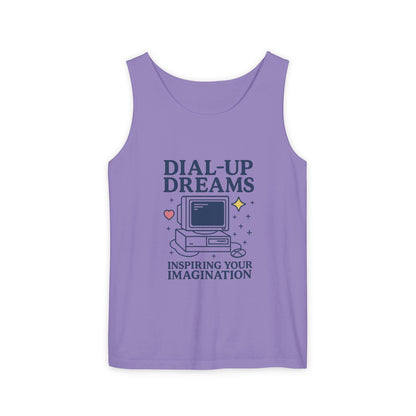Tank Top - Dial-Up Dreams™ Retro Tank, OFFLINE & Unbothered Design