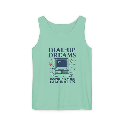 Tank Top - Dial-Up Dreams™ Retro Tank, OFFLINE & Unbothered Design