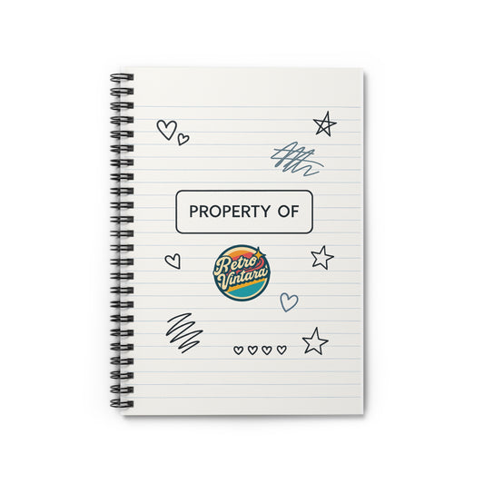 Retro-Inspired Spiral Notebook for Creative Souls, Perfect for Journaling, Back to School, or Gift
