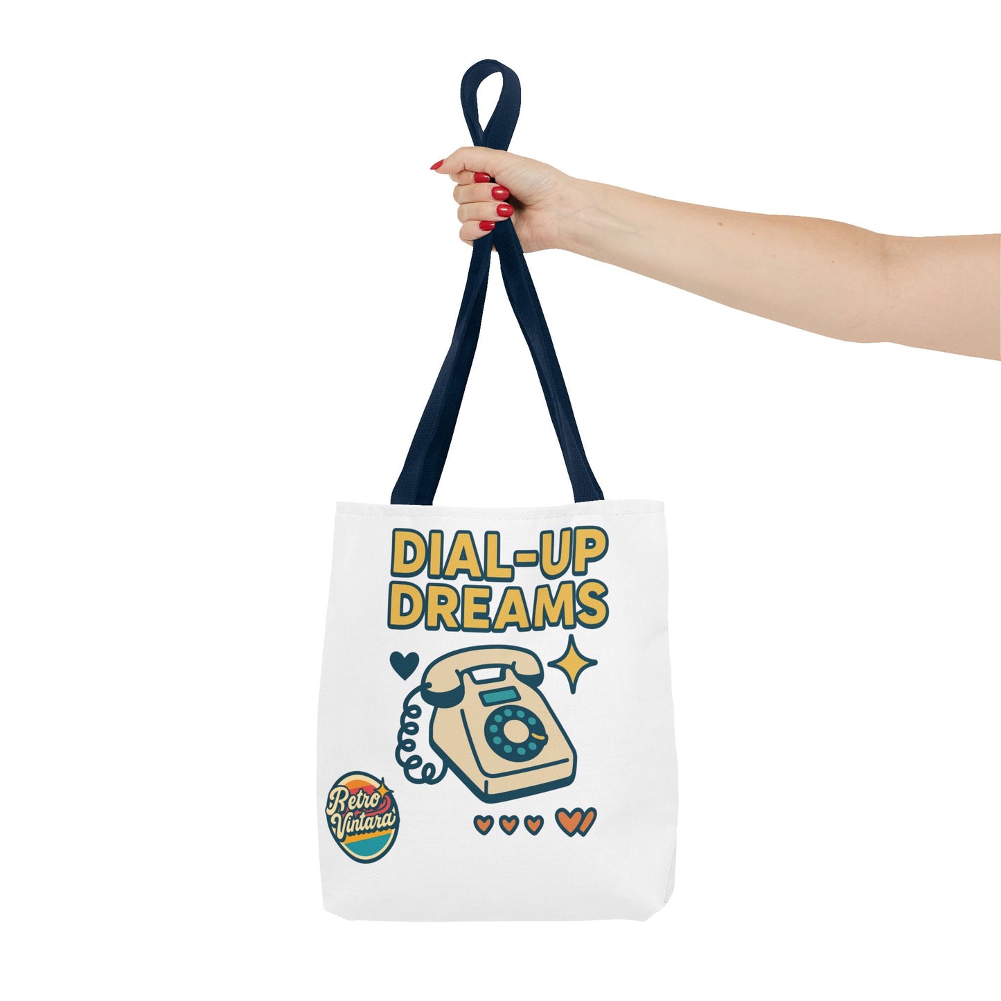 Pixel Tote Bag - Dial-Up Dreams™ Retro Design for Nostalgic Souls