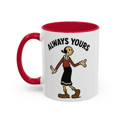 Olive Oyl Retro Mug – “Always Yours” Classic