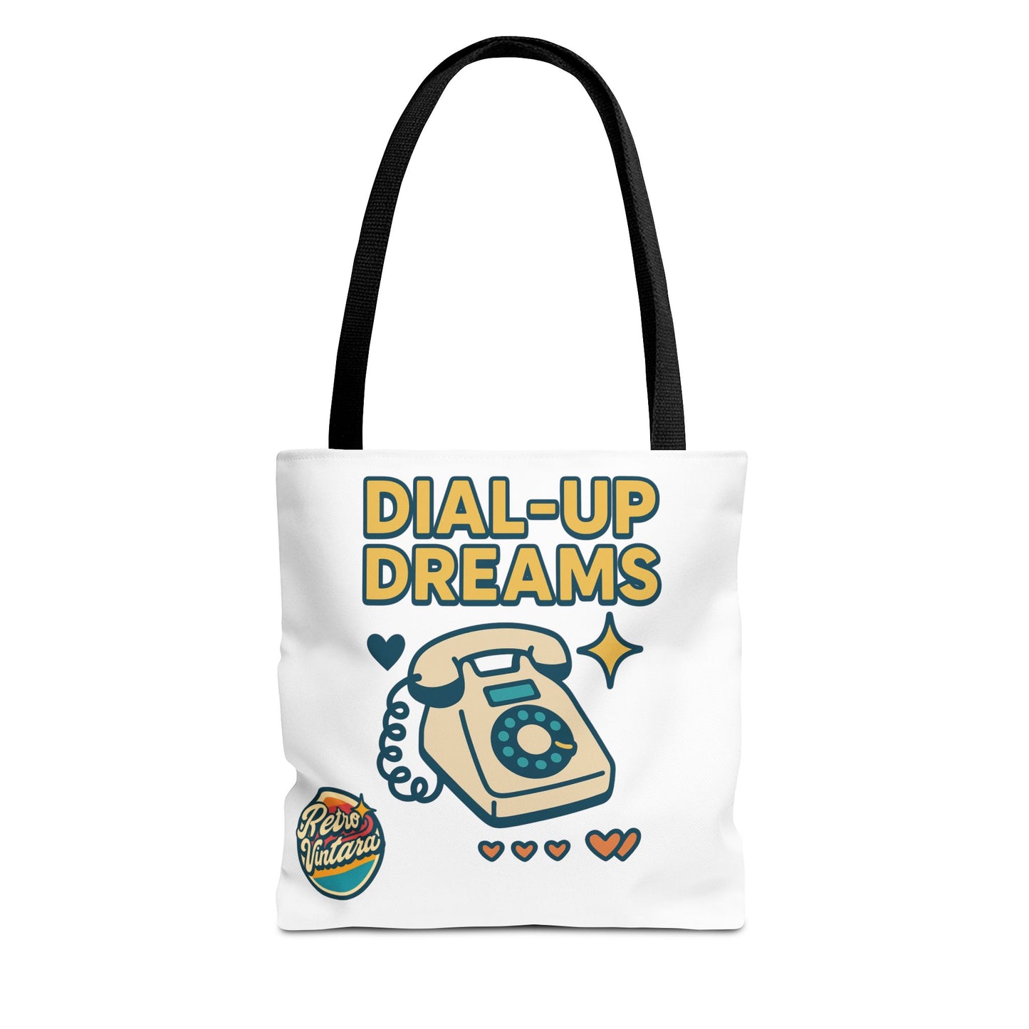 Pixel Tote Bag - Dial-Up Dreams™ Retro Design for Nostalgic Souls