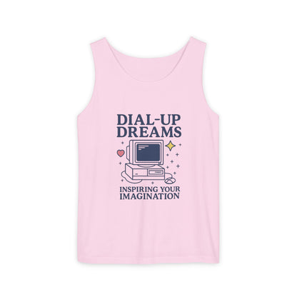 Tank Top - Dial-Up Dreams™ Retro Tank, OFFLINE & Unbothered Design