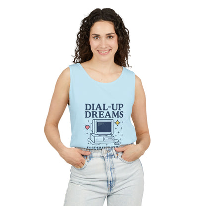 Tank Top - Dial-Up Dreams™ Retro Tank, OFFLINE & Unbothered Design