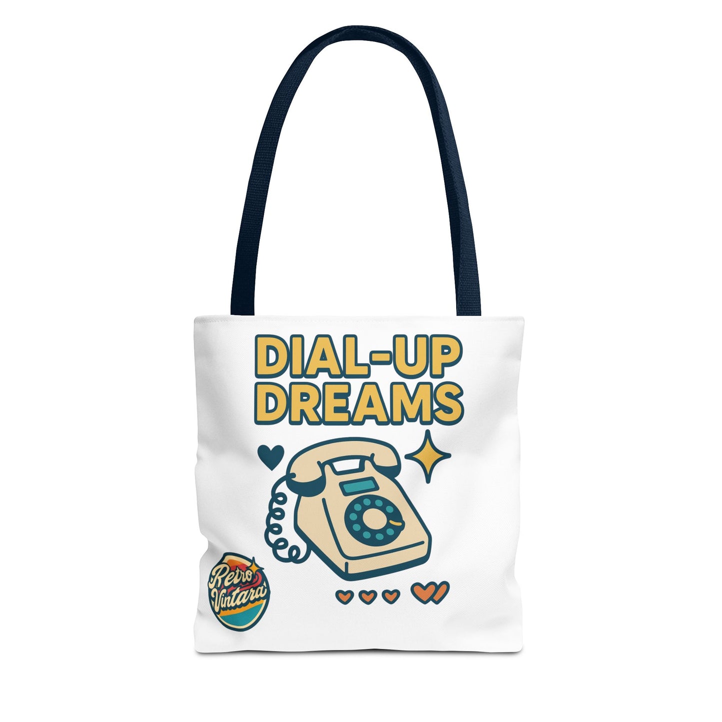 Pixel Tote Bag - Dial-Up Dreams™ Retro Design for Nostalgic Souls