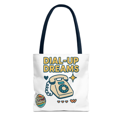 Pixel Tote Bag - Dial-Up Dreams™ Retro Design for Nostalgic Souls