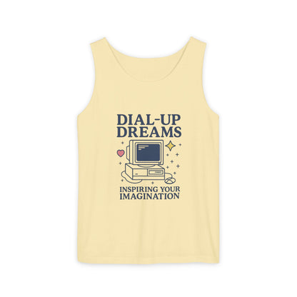Tank Top - Dial-Up Dreams™ Retro Tank, OFFLINE & Unbothered Design