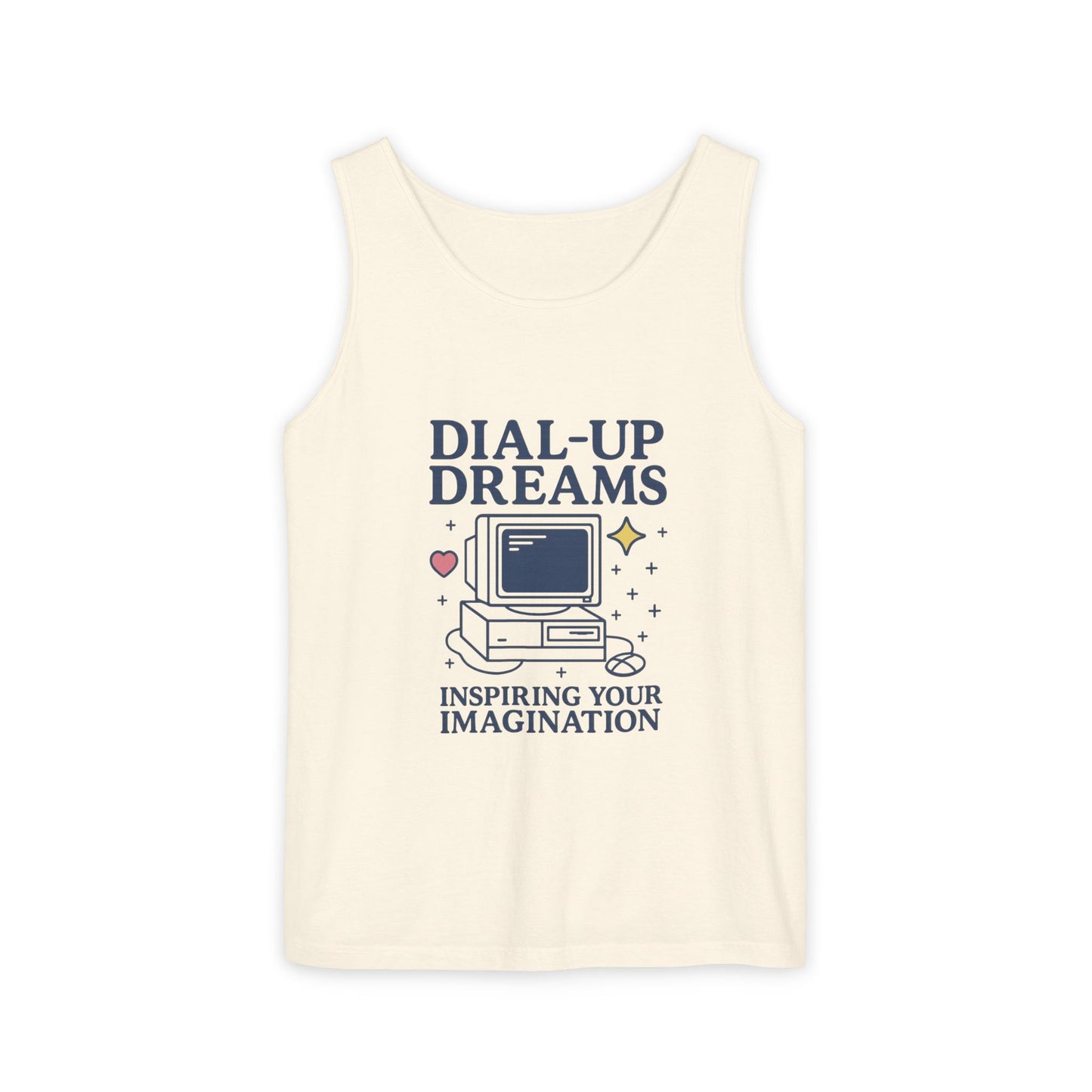 Tank Top - Dial-Up Dreams™ Retro Tank, OFFLINE & Unbothered Design