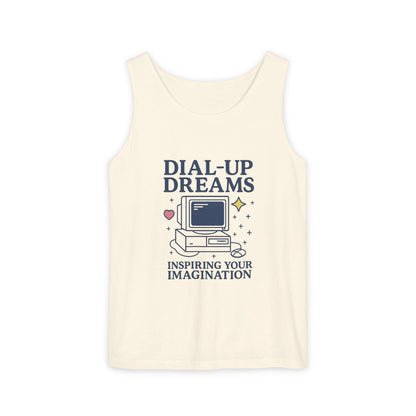 Tank Top - Dial-Up Dreams™ Retro Tank, OFFLINE & Unbothered Design